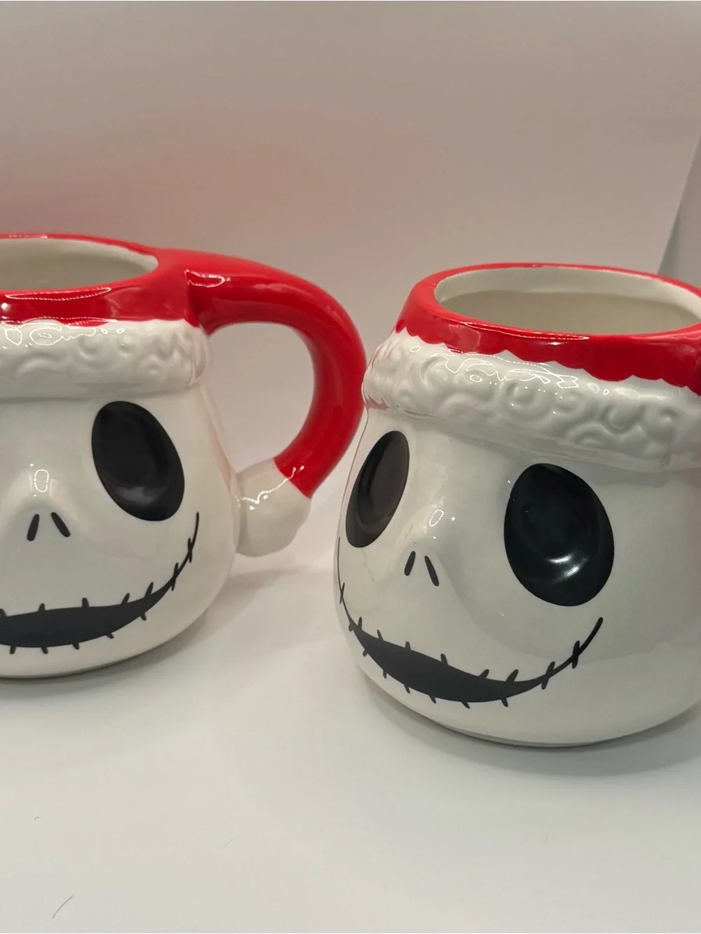 Jack Skellington Ceramic Holiday Mug - Red and White